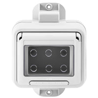 Gewiss 27057 contenitore stagno da palo 3 moduli ip55 grigio chiaro
