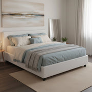 Letto Matrimoniale Aluin, Letto Matrimoniale Materasso Incluso Made in Italy, Bianco