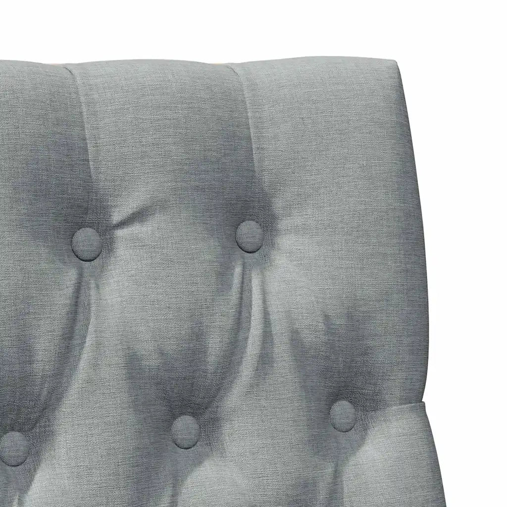 Testiera imbottita Grigio chiaro 90 cm Pino massello 879359