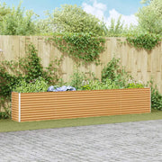 Letto rialzato da giardino 390 x 50 x 68 cm Acciaio zincato