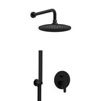 Set doccia minimal completo a incasso nero opaco - Serie Winner