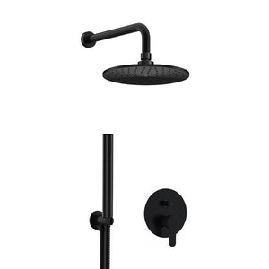 Set doccia minimal completo a incasso nero opaco - Serie Winner