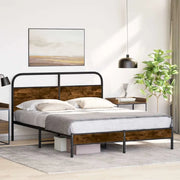 Giroletto senza Materasso Rovere Fumo 150x200 cm in Truciolato 4100358