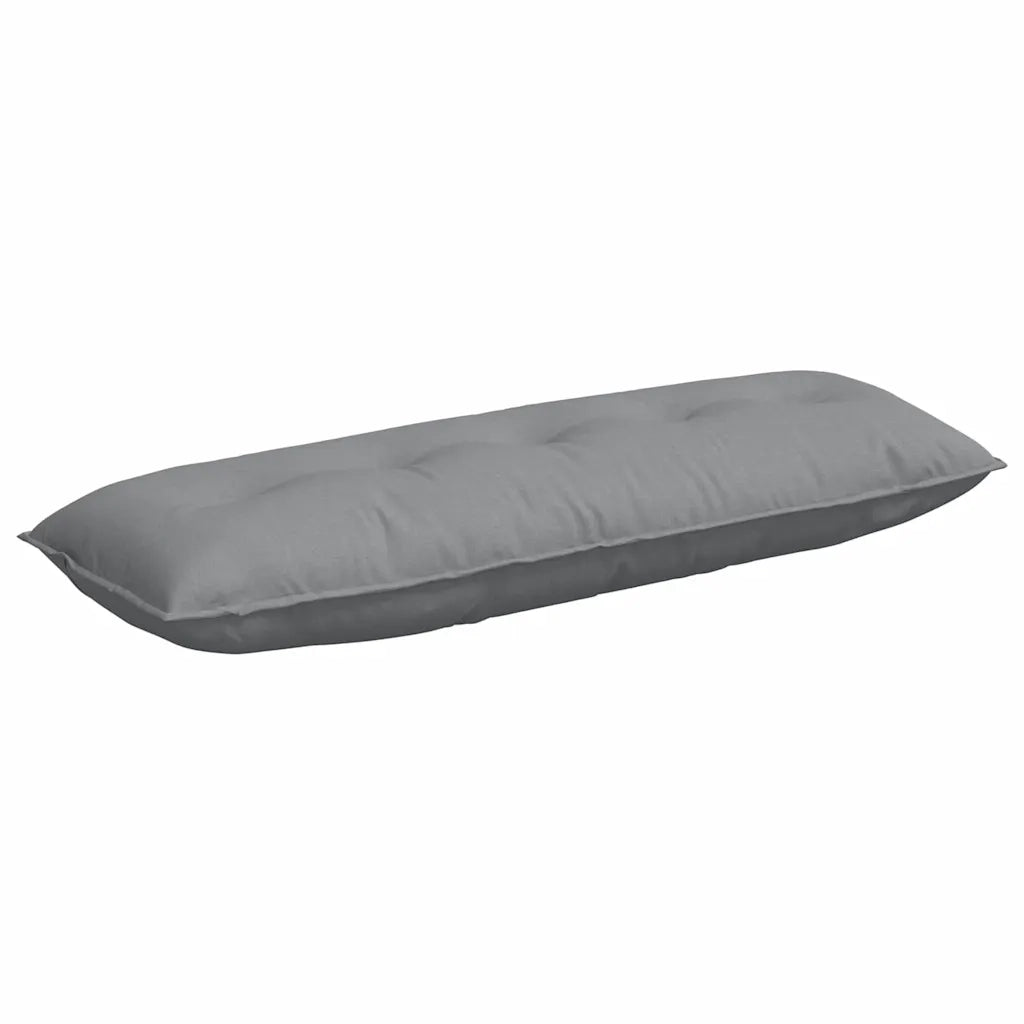 Cuscino per Schiena Grigio chiaro 140 x 19 x 50 cm Tessuto