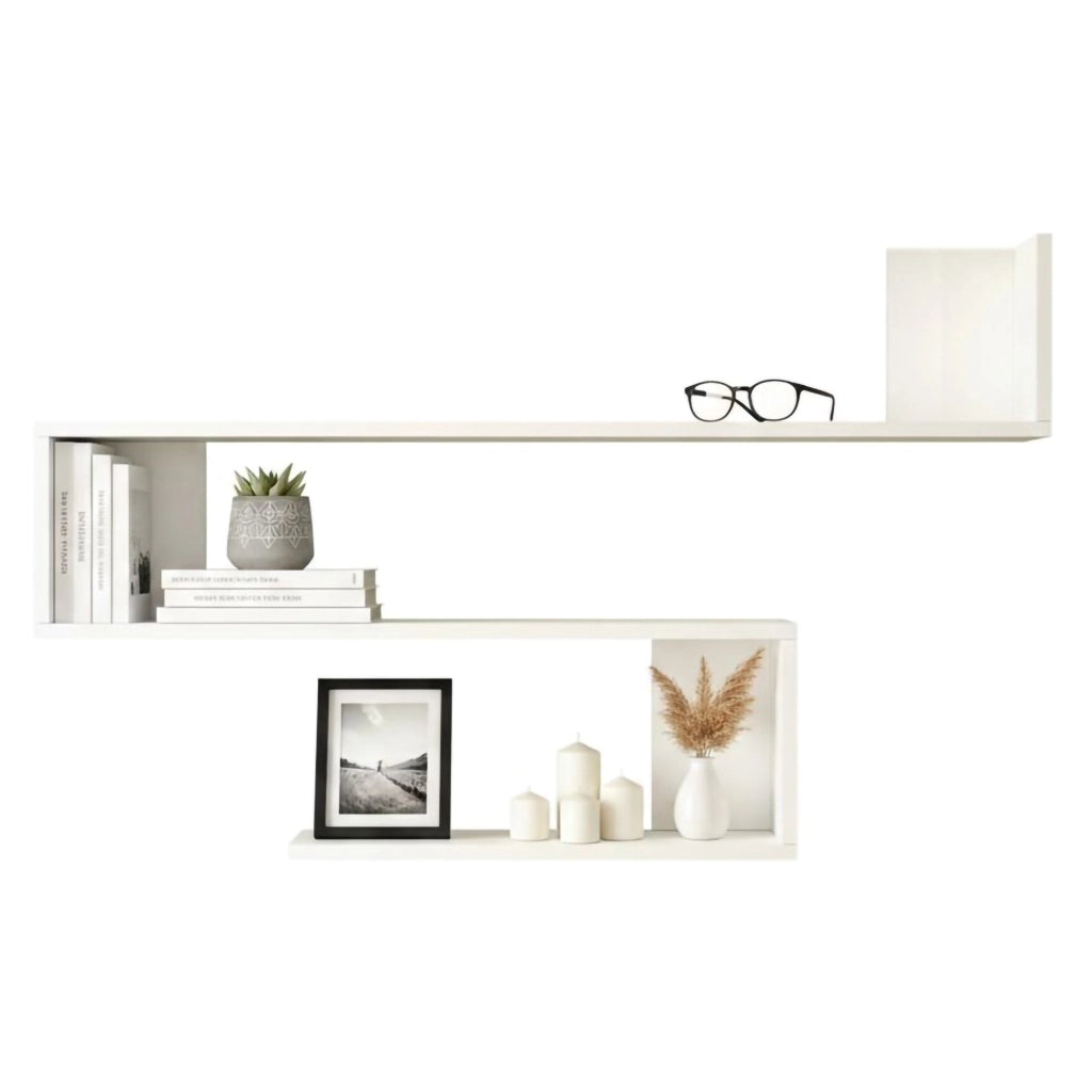 Albareto, Mensola 3 Ripiani, 120x15x71h cm Bianco