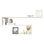 Albareto, Mensola 3 Ripiani, 120x15x71h cm Bianco