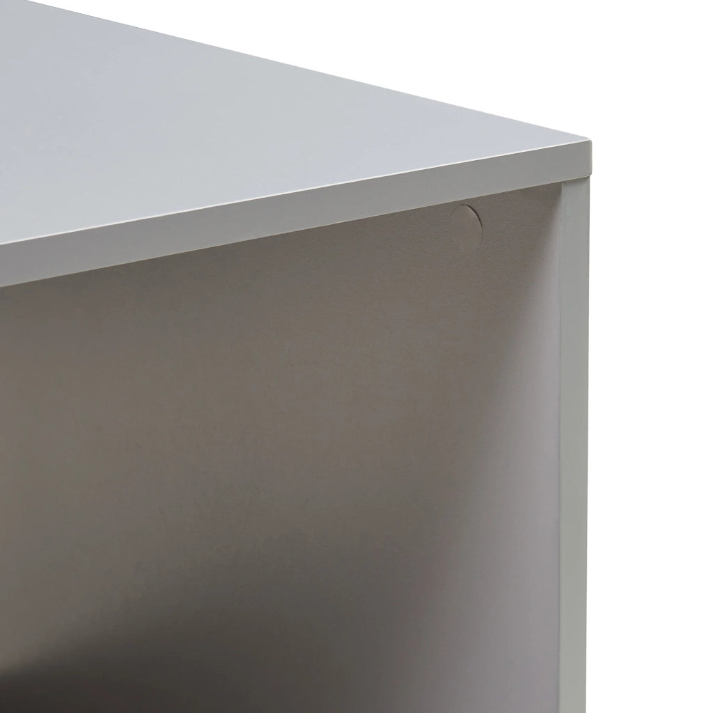 Tavolino da caffè consolle laterale 90 x 50 x 41 cm grigio chiaro 03_0010796