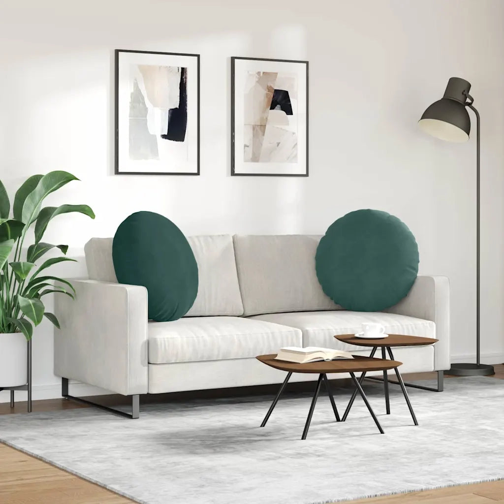 Cuscini per Seduta 2 pz | Cuscini per sedie Verde Scuro ?60 x 21 cm Velluto