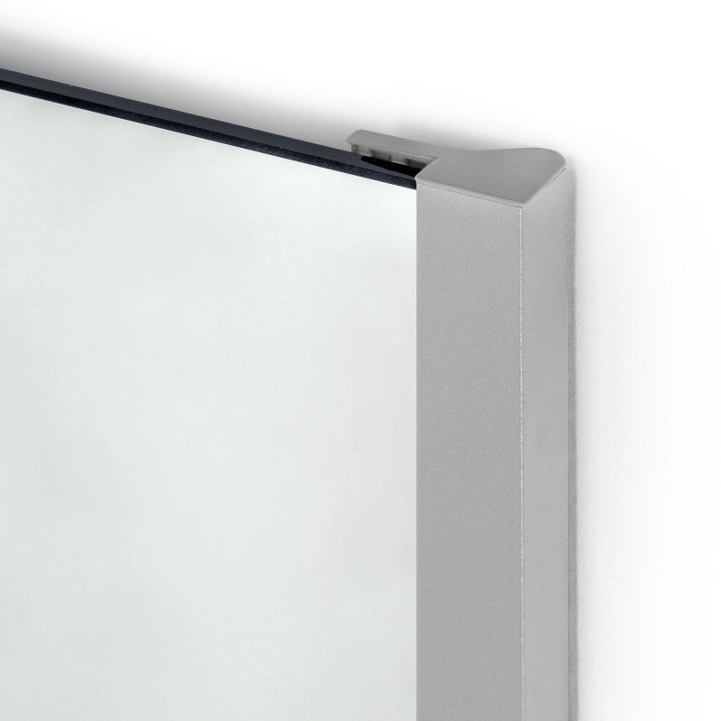 Specchio estraibile per interno dell'armadio, Acciaio e Tecnoplastica e Vetro, Verniciato grigio pietra