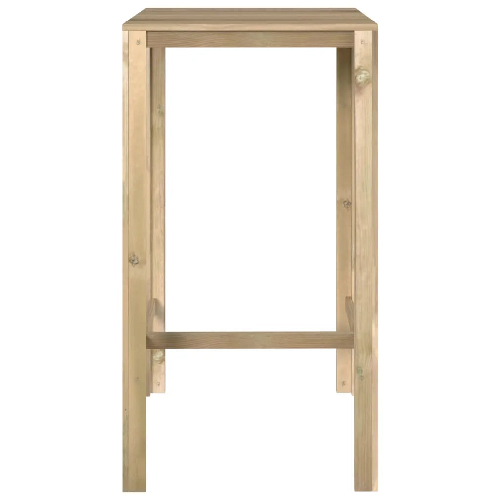 Tavolo da Bar 60x60x110 cm in Legno di Pino Impregnato cod mxl 34287