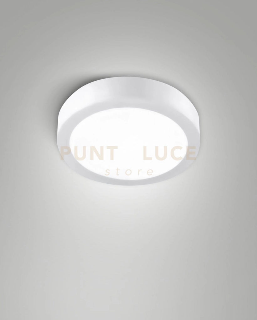 NICOLE PLAFONIERA ESTERNO BIANCO CCT  14W 2700K/3000K/4000K 1785LM D.18CM IP54