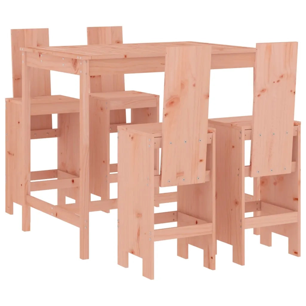 Set da Bar da Giardino 5 pz | Set Salotto da Giardino in Legno Massello di Douglas