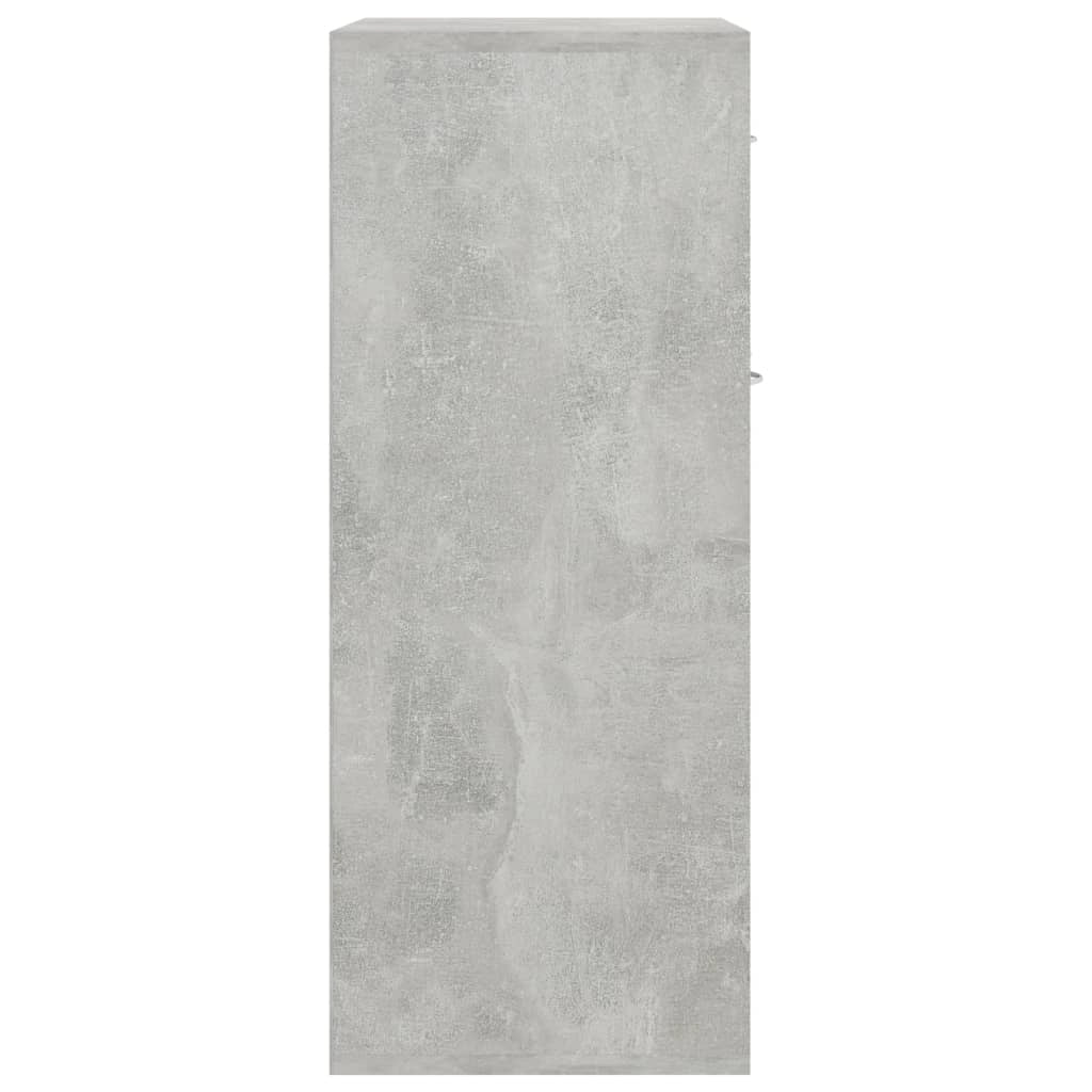 Buffet credenza cassettiera armadio mobile contenitore organizer per cucina soggiorno salotto 60 x 30 x 75 cm legno ingegnerizzato grigio 02_0031959