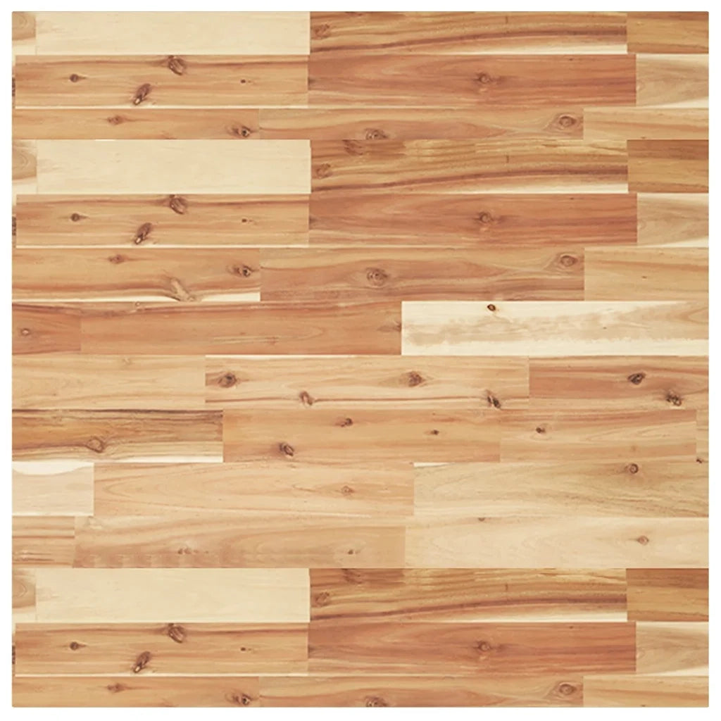 Piano Tavolo | Superficie Tavolo | Piano Scrivania Quadrato 70x70x2 cm in Legno Massello di Acacia