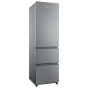 Haier HTR3518DNMX frigorifero combinato 303 L 185 cm classe D 35 dB Total No Frost colore Acciaio inox