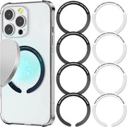Adesivi magnetici universali - Senza fili - Ultra sottili - Compatibili con supporto auto - Per smartphone - Con colla