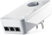 Magic 2 LAN triplo adattatore complementare per una rete domestica stabile tramite cavi di corrente, tecnologia G.hn, 3 connessioni LAN Gigabit, bianco