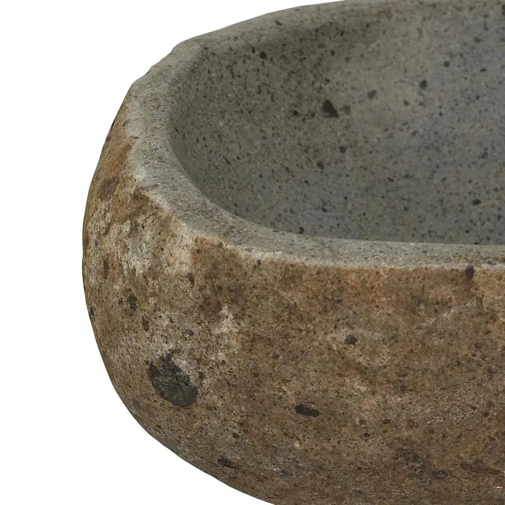 vidaXL Lavabo Grigio chiaro (30-37) x (25-30) x 12 cm Pietra di Fiume