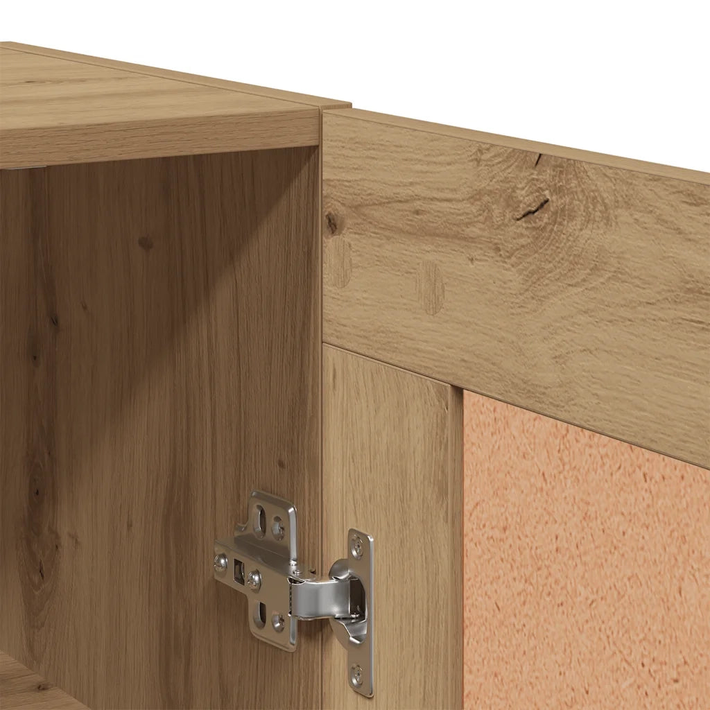 Mobile a Parete Rovere Artigianale 69,5x34x90 cm in Truciolato