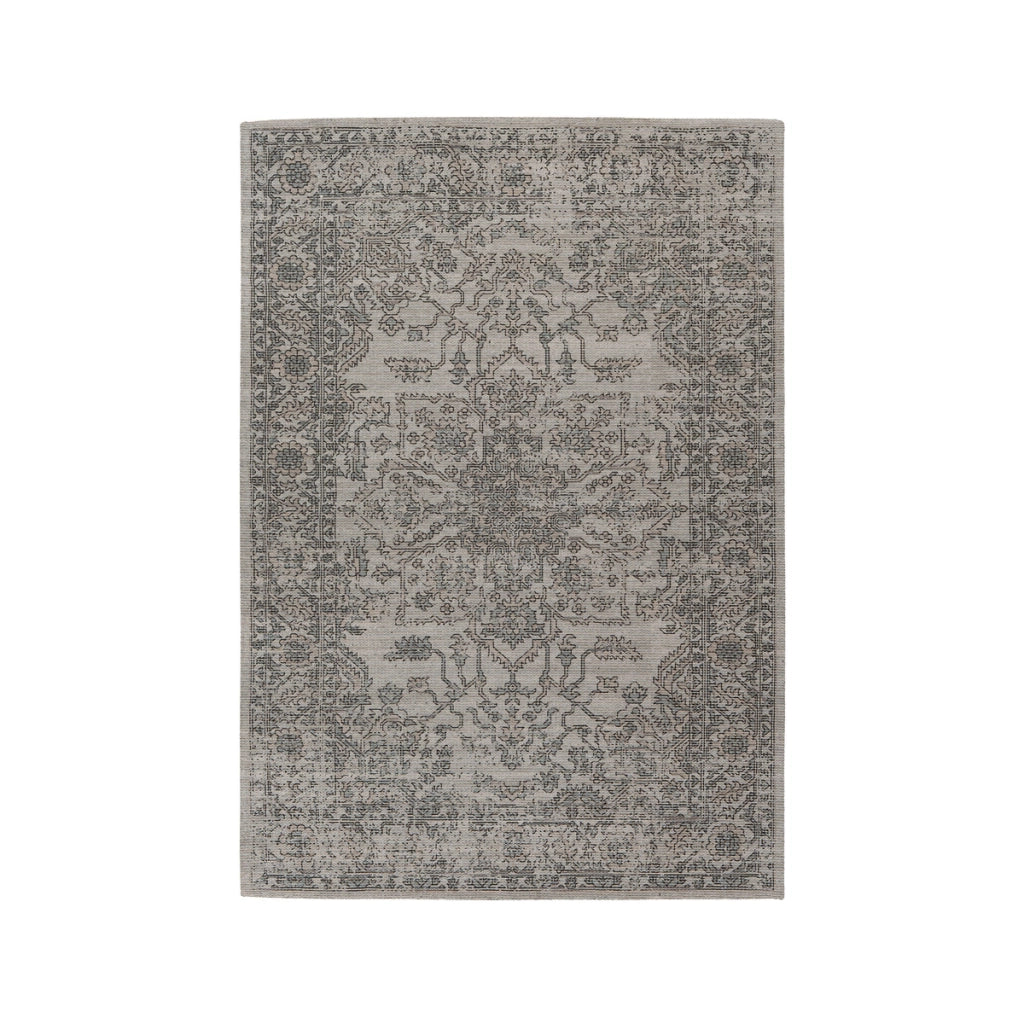 Tappeto vintage Perry 300 verde e taupe