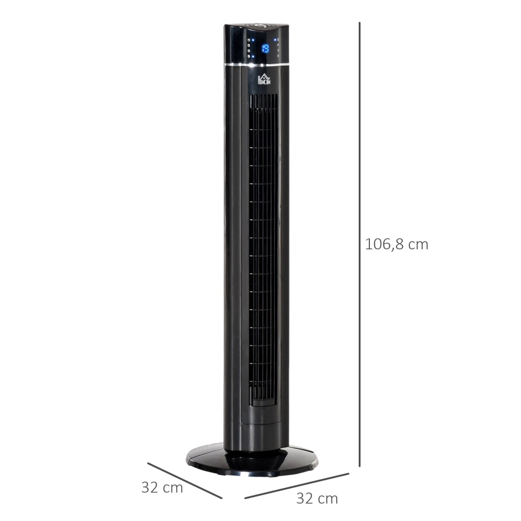 Ventilatore a torre 2 in 1 ¨C zephmum ¨C Nero 32x32x106.8 cm