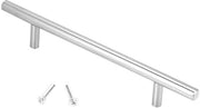 Manubri in acciaio inox per cucina - Manubrio T per armadi - Trasportatori di cassetti per mobili - Maniglie per armadi cucina bagno - Trasportatori di cassetti per mobili (350 mm)