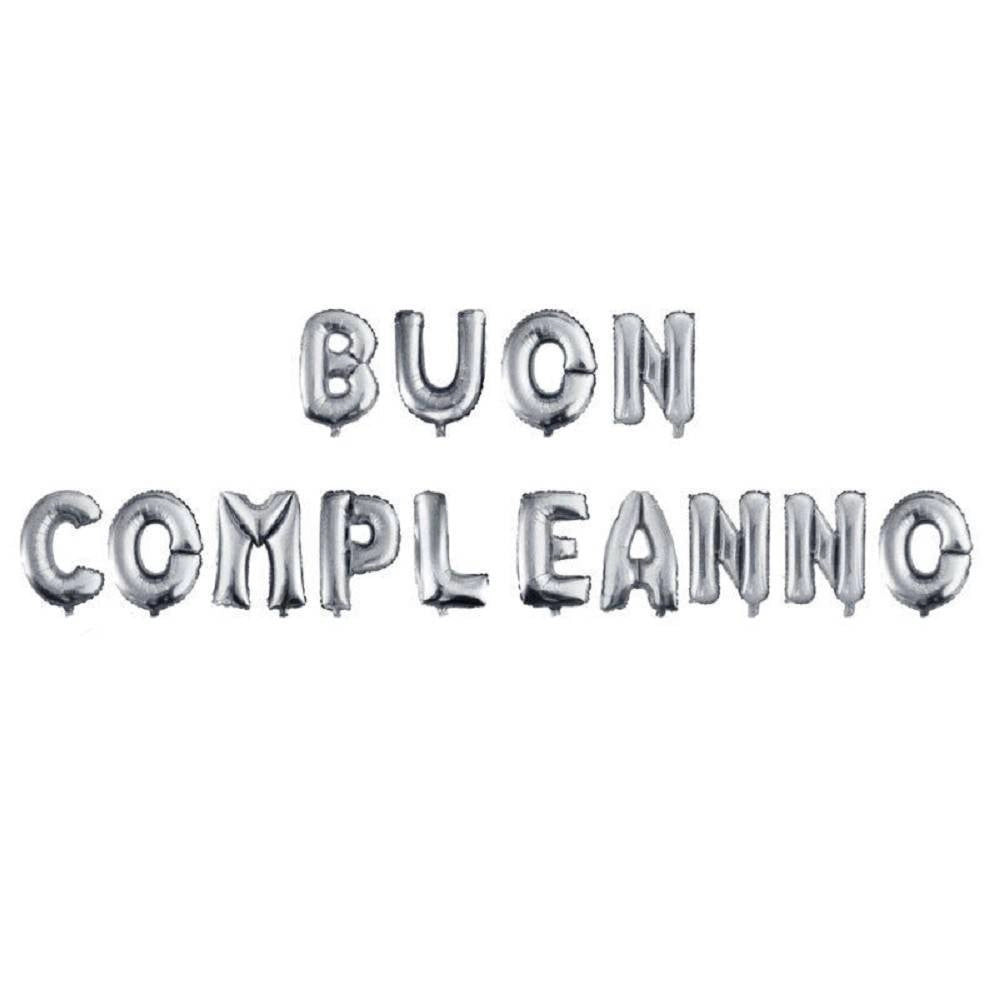 Trade Shop - Palloncini Di Buon Compleanno Per Festa Party Decorazione Striscione Gonfiabile -