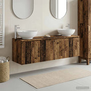 Set di Armadi da Bagno 3 pz Legno antico 49,5 x 44,5 x 65 cm 3405695