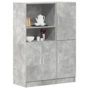 Set di Mobili da Cucina 2 pz Grigio Cemento in Truciolato 3324145