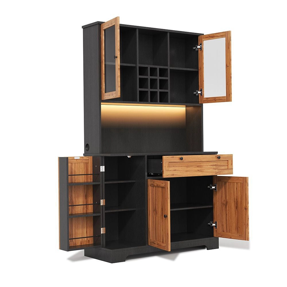 Armadio da cucina alto - Xylo - 180¡Á105¡Á40cm - Illuminazione LED colori variabili