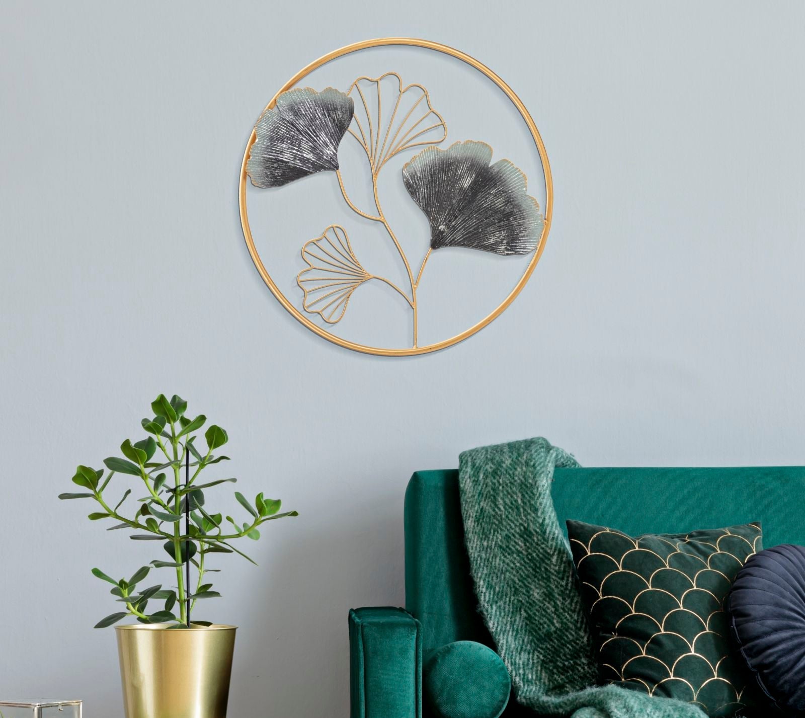 Pannello da Muro Flower Simple Ø 45,5x3,5 cm in Ferro