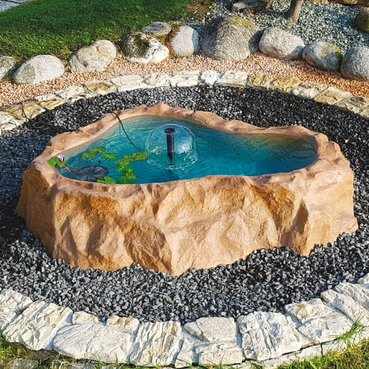 Laghetto Artificiale Roccia Fuori Terra 190x140x40 cm 270 Litri