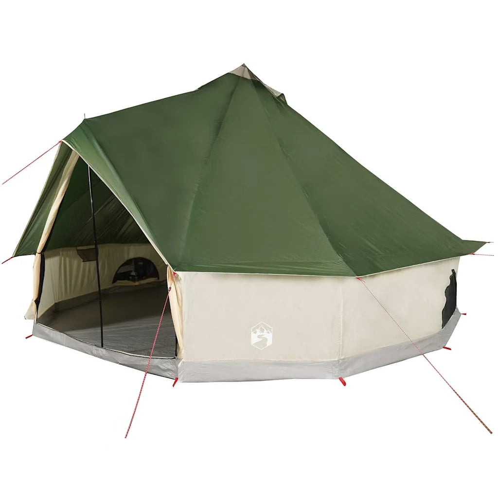 Tenda Familiare Tipi per 12 Persone Verde Impermeabile 94591