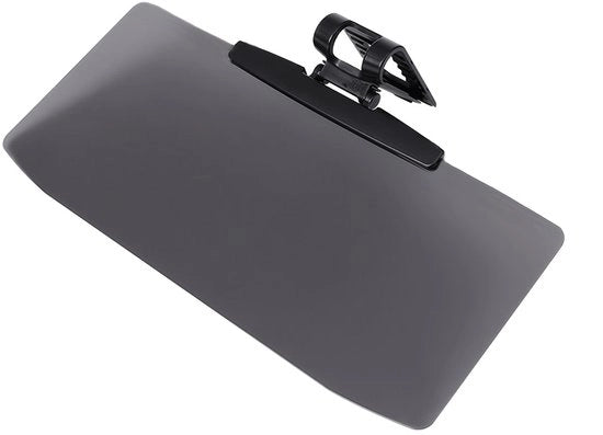Pare-soleil per auto - Pare-soleil antiabbagliamento estensibile - Pare-soleil per auto regolabile - Pare-soleil antiabbagliamento a clip - Nero - 14,5 x 32 cm