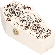 Scatola in Legno per Ceneri - 2 Pezzi - Decorazione DIY - Decorazione per Halloween - Modello Non Completo