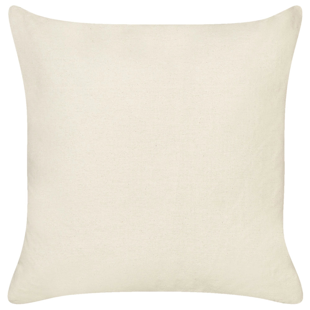 Set di 2 cuscini decorativi in cotone beige 45 x 45 cm sfoderabili Quadrato Accessori decorativi moderni