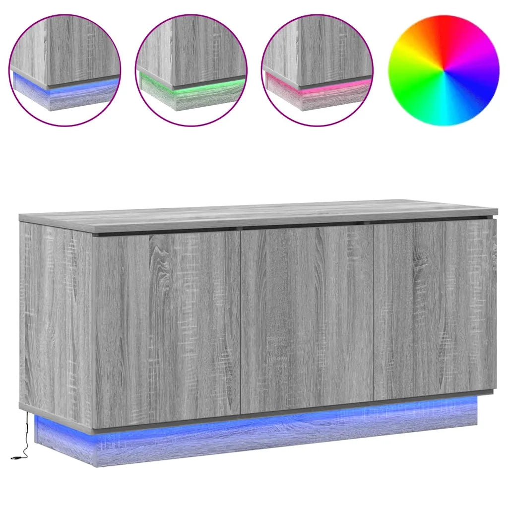 Mobile TV Grigio Sonoma 100 x 38 x 49 cm Legno multistrato 869671