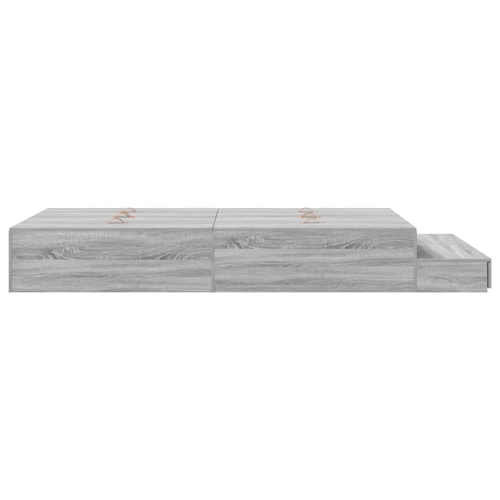 Struttura letto con contenitore Grigio Sonoma 120 cm 3335690