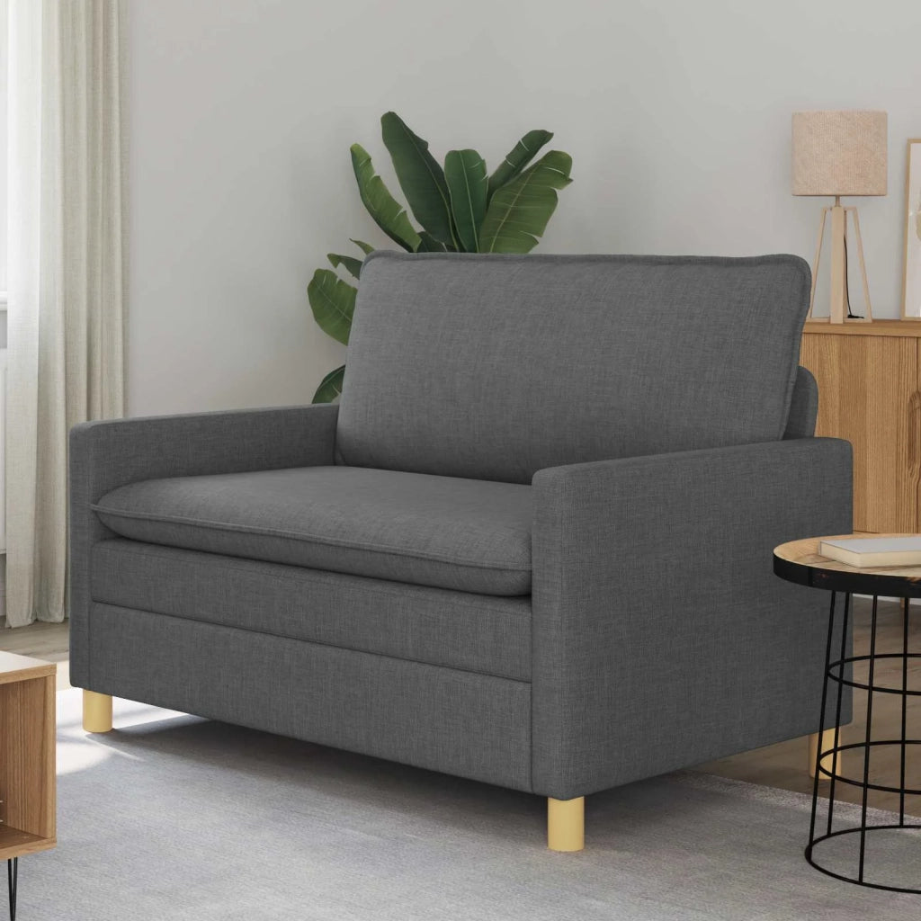 Divano Grigio Scuro 126 x 81 x 87,5 cm Tessuto