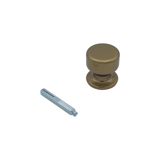 Maniglia su rosetta tonda SAGUATTI  251/50CQ in alluminio bronzo lucido