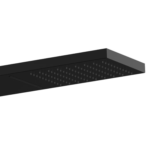 Soffione doccia a parete a 2 getti in acciaio inox