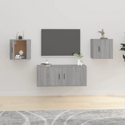 Mobili Porta TV a Parete 2 pz Grigio Sonoma 40x34,5x40 cm 816653