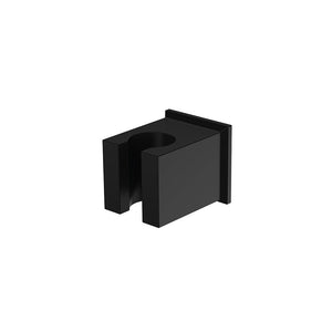 Supporto doccia quadrato nero opaco in ottone