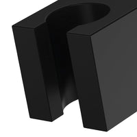 Supporto doccia quadrato nero opaco in ottone