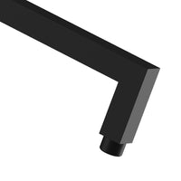 Braccio doccia 30 cm nero opaco in ottone