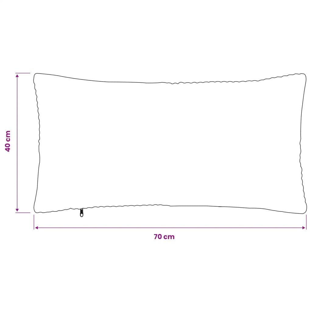 Federa 6 pcs ALMELO Crema 40 x 70 cm corduroy 914490