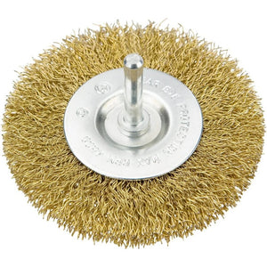 Topex 62h321 spazzola conica con on perno, 100 mm ds