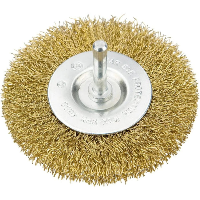 Topex 62h321 spazzola conica con on perno, 100 mm ds