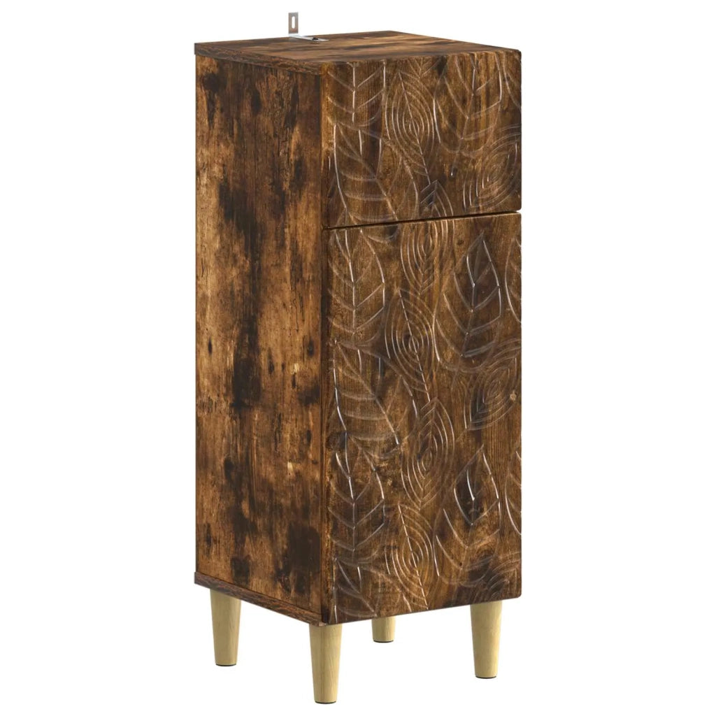 Set di Armadi da Bagno da 2 Pezzi DELFT Rovere Fumo 3418031