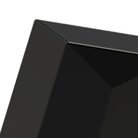 Presa acqua squadrata in ottone nero opaco